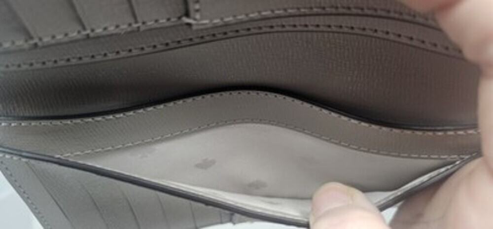 Kate Spade Darcy Refined Grain Leather Large Slim Bifold Wallet Warm Taupe New - Picture 5 of 9